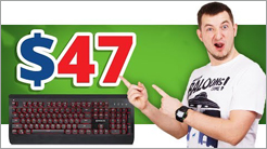 Real-El M15 - недорога ігрова механічна клавіатура c підсвічуванням. Має металевий корпус і механічні перемикачі Jixian.