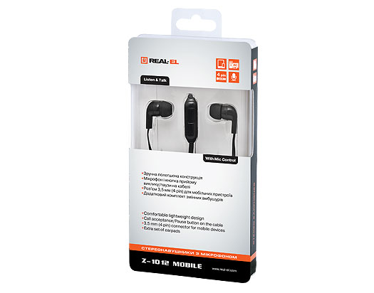 Наушники с микрофоном REAL-EL Z-1012 Mobile