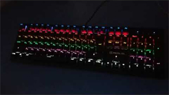 Звучання клавіш і види підсвічування на механічній клавіатурі Real-El m14 backlit blue switch