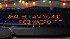 REAL-EL Gaming 8900 RGB Macro