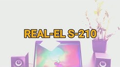 REAL-EL S-210 качественные, компактные, деревянные!