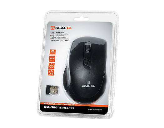 Беспроводная мышь REAL-EL RM-300 Wireless