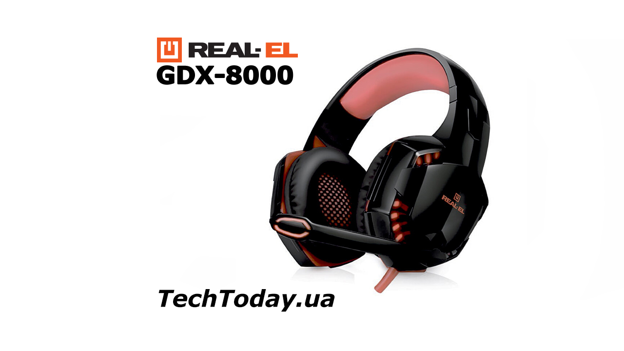 TechToday - Огляд ігрової гарнітури REAL-EL GDX-8000 Vibration Surround 7.1 Backlit