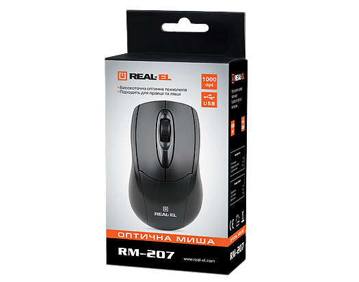 Проводная мышь REAL-EL RM-207