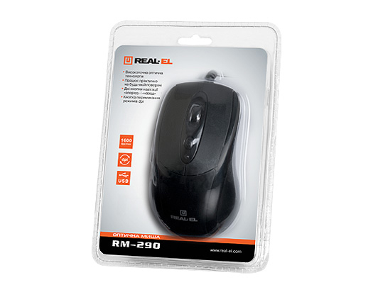 Проводная мышь REAL-EL RM-290