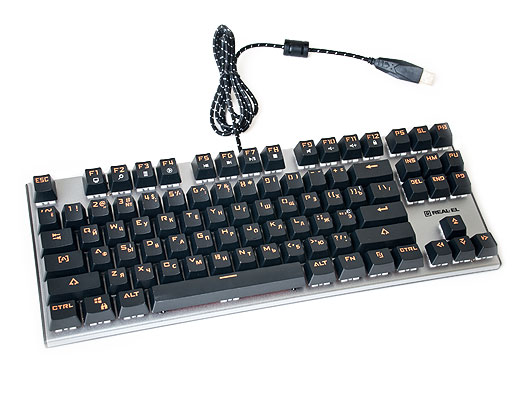 Особенностью механической игровой клавиатуры  REAL-EL M07