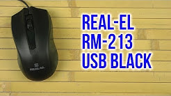 Розпаковка Real-El RM-213 USB Black