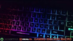 Огляд на клавіатуру REAL-EL 8900 GAMING RGB MACRO з ROZETKA