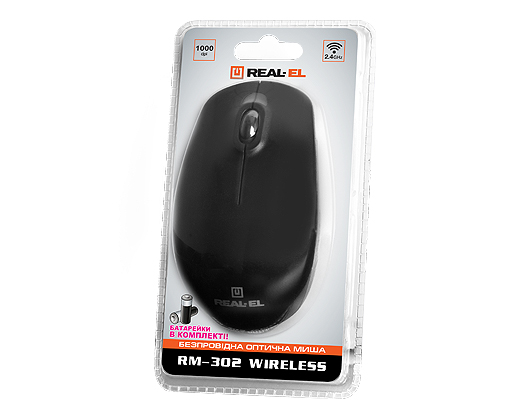 Беспроводная мышь REAL-EL RM-302 Wireless