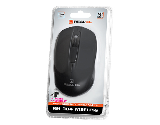 Беспроводная мышь REAL-EL RM-304 Wireless