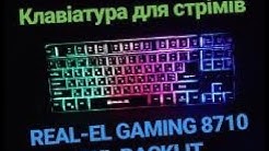 Клавиатура для стримов REAL-EL GAMING 8710 TKL Backlit