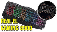 Игровая клавиатура с подсветкой Real-EL Gaming 8900 RGB Macro