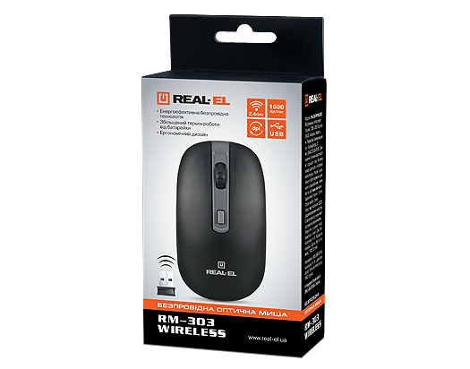 Беспроводная мышь REAL-EL RM-301 Wireless