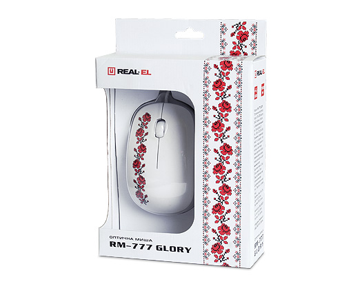 Проводная мышь с подсветкой REAL-EL RM-777 Glory 
