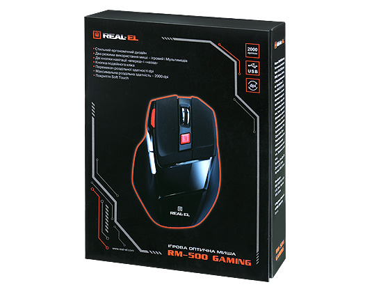 Ігрова провідна миша REAL-EL RM-500 Gaming