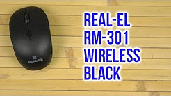 Розпаковка Real-El RM-301 Wireless Black